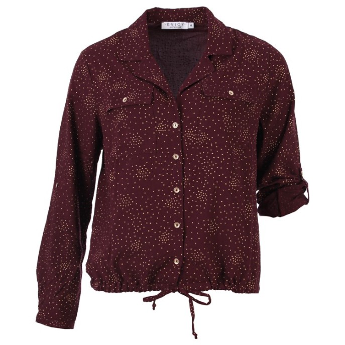 Enjoy Blouse 882307 gouden stipjes Port